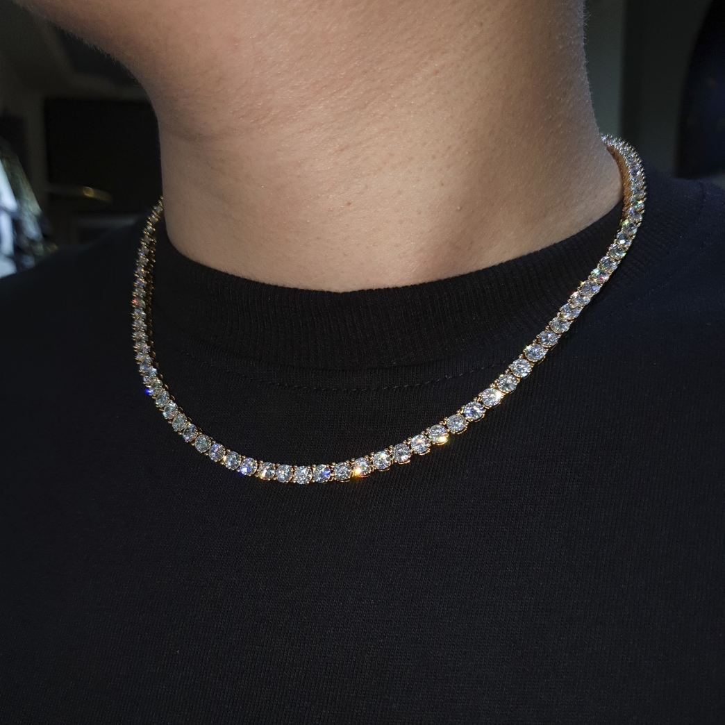 TENNIS NECKLACE IN GOLD