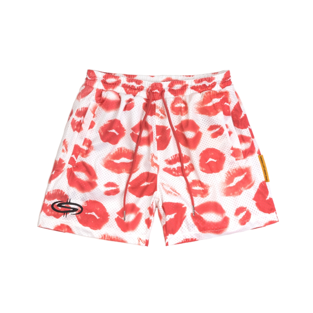 THE KI$$ MESH SHORT IN WHITE