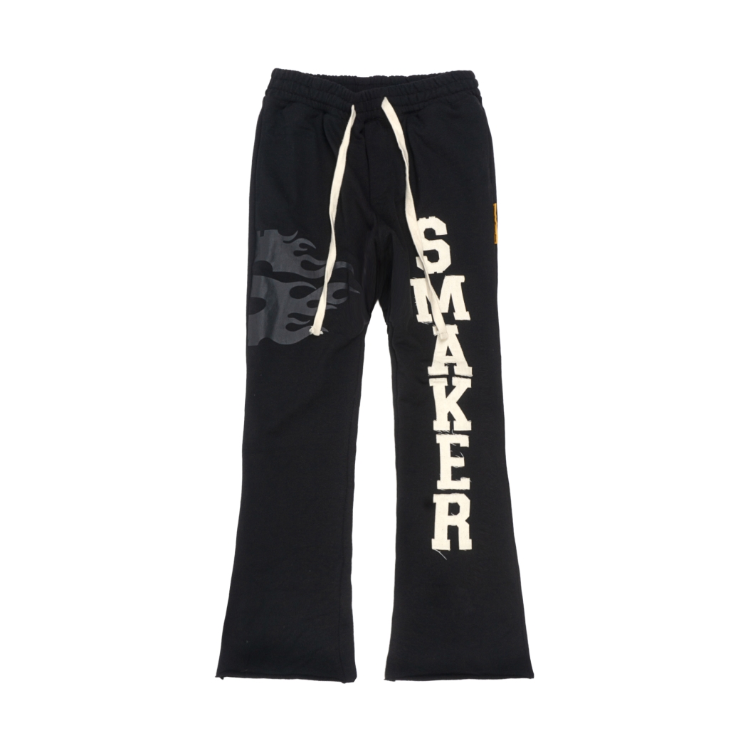 PATCH LOGO SWEAT PANTS IN BLACK