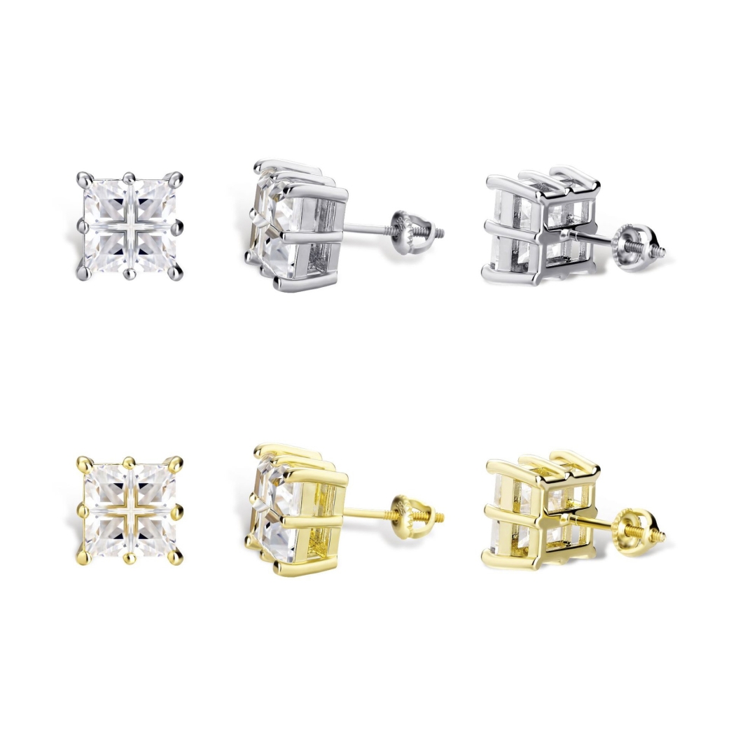 SQUARE DIAMONDS EARRING
