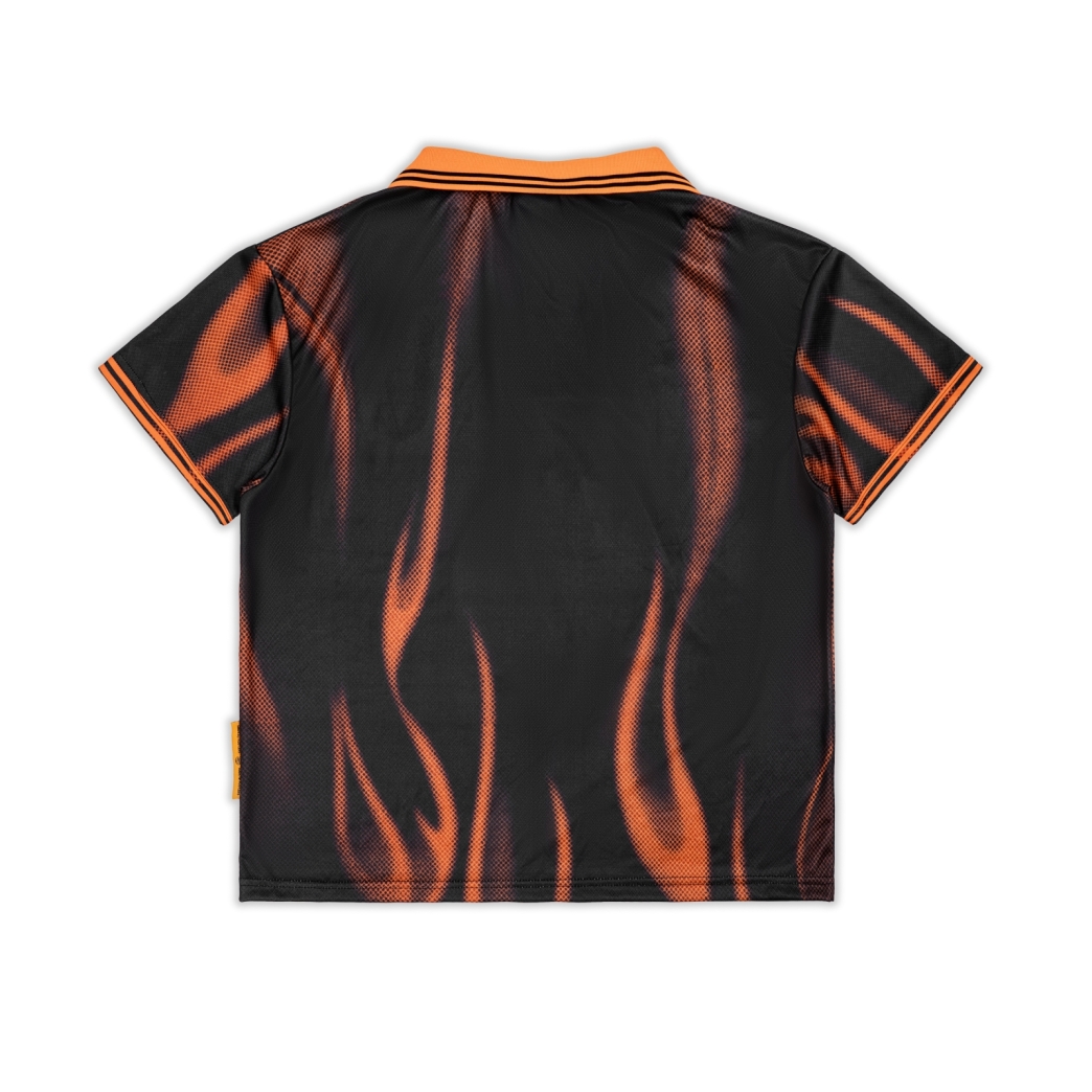 FLAME FOOTBALL JERSEY IN ORANGE
