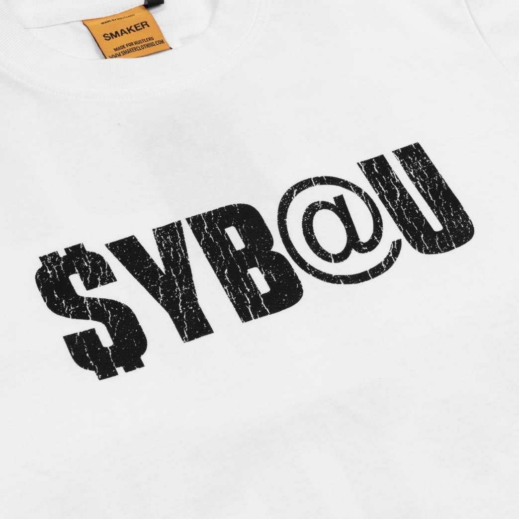 $YBAU TEE IN WHITE