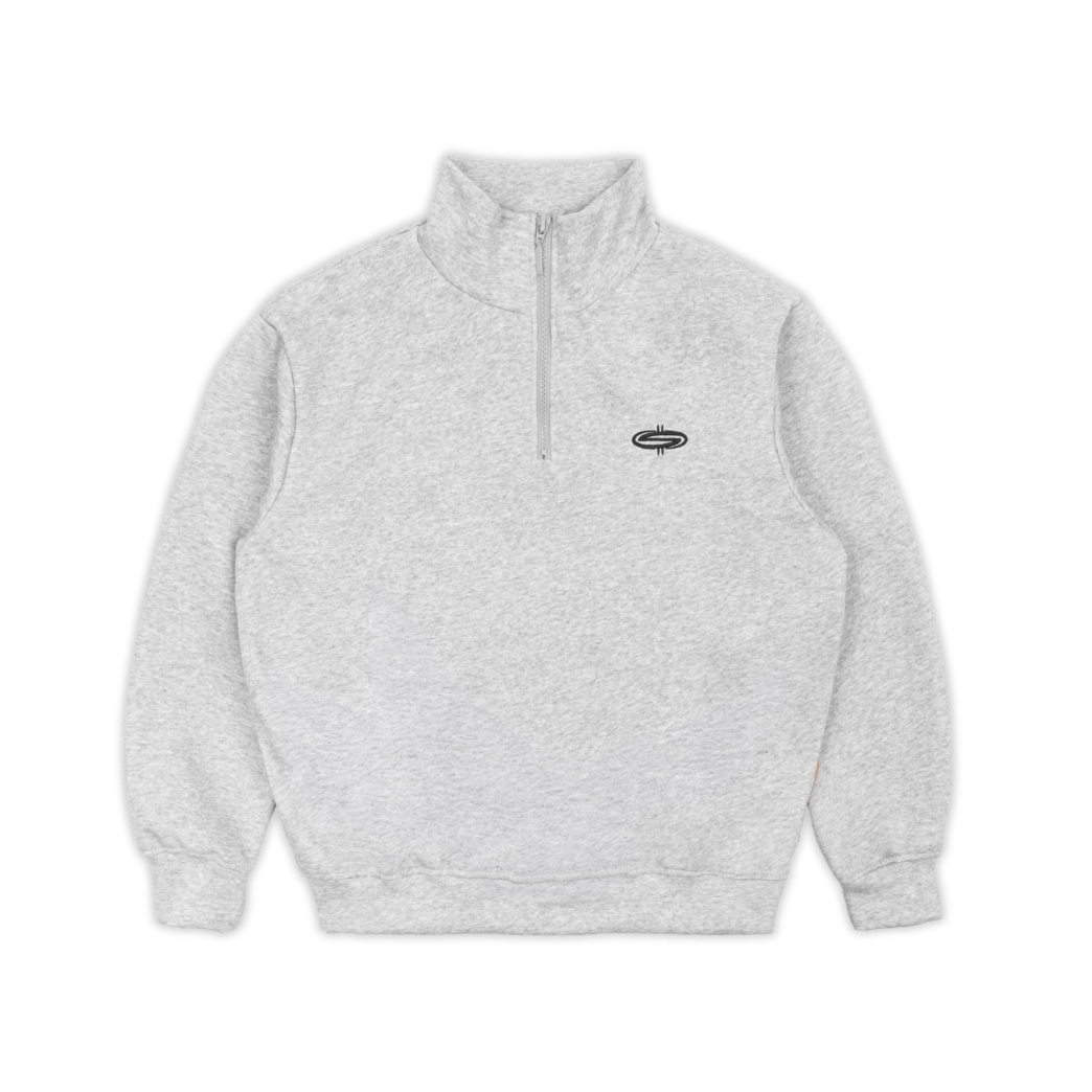MMNF QUARTER ZIP FLEECE IN GRAY
