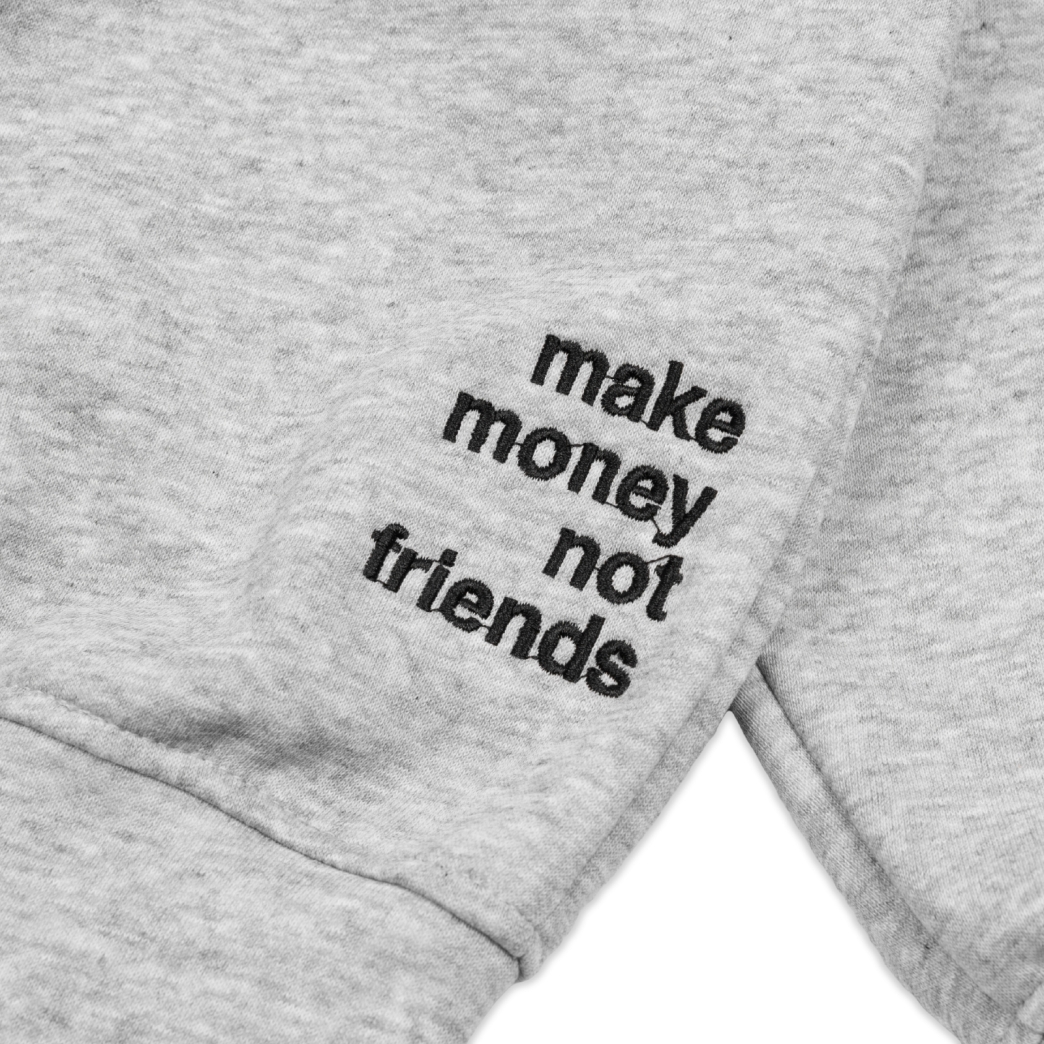 MMNF QUARTER ZIP FLEECE IN GRAY