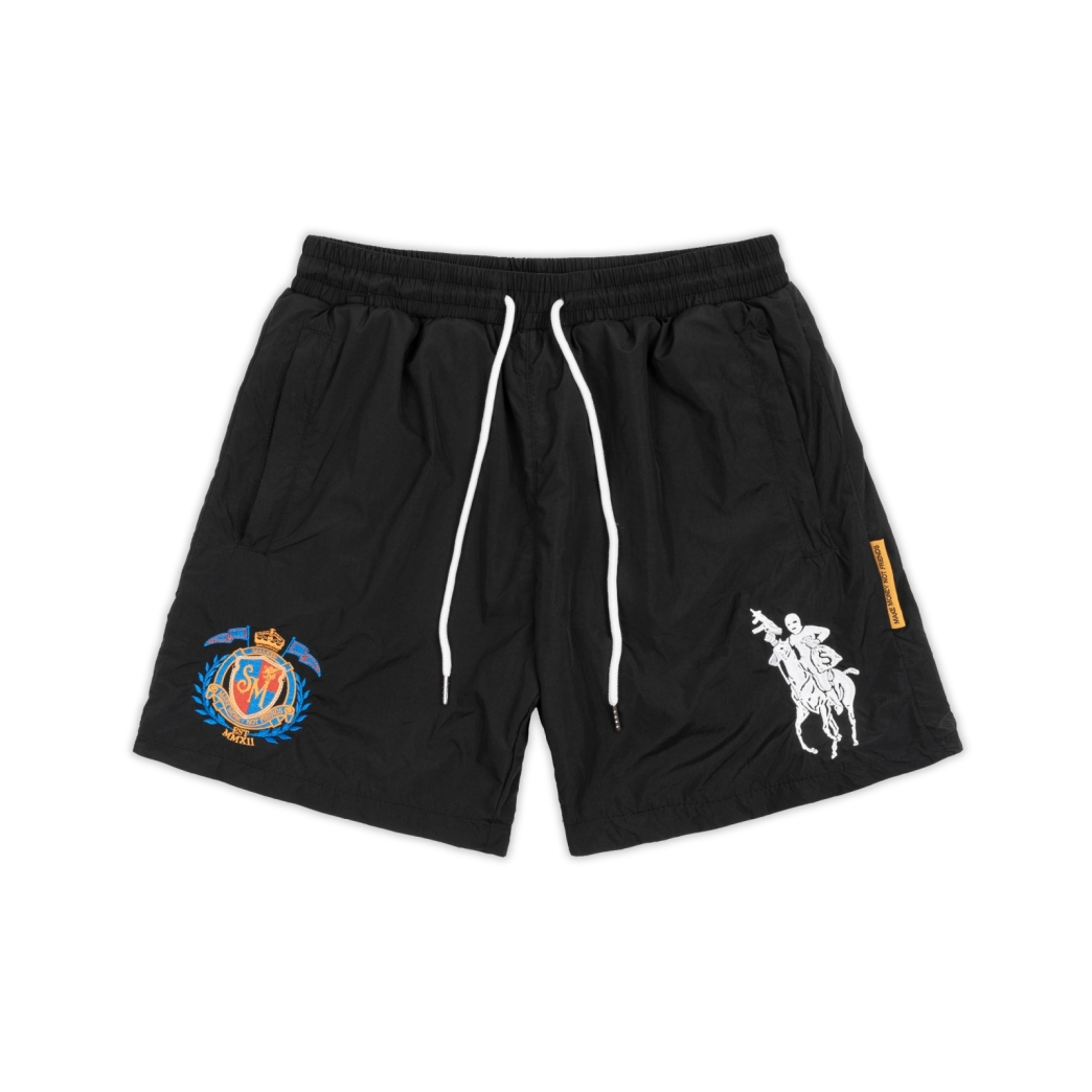 $4L NYLON SHORT IN BLACK