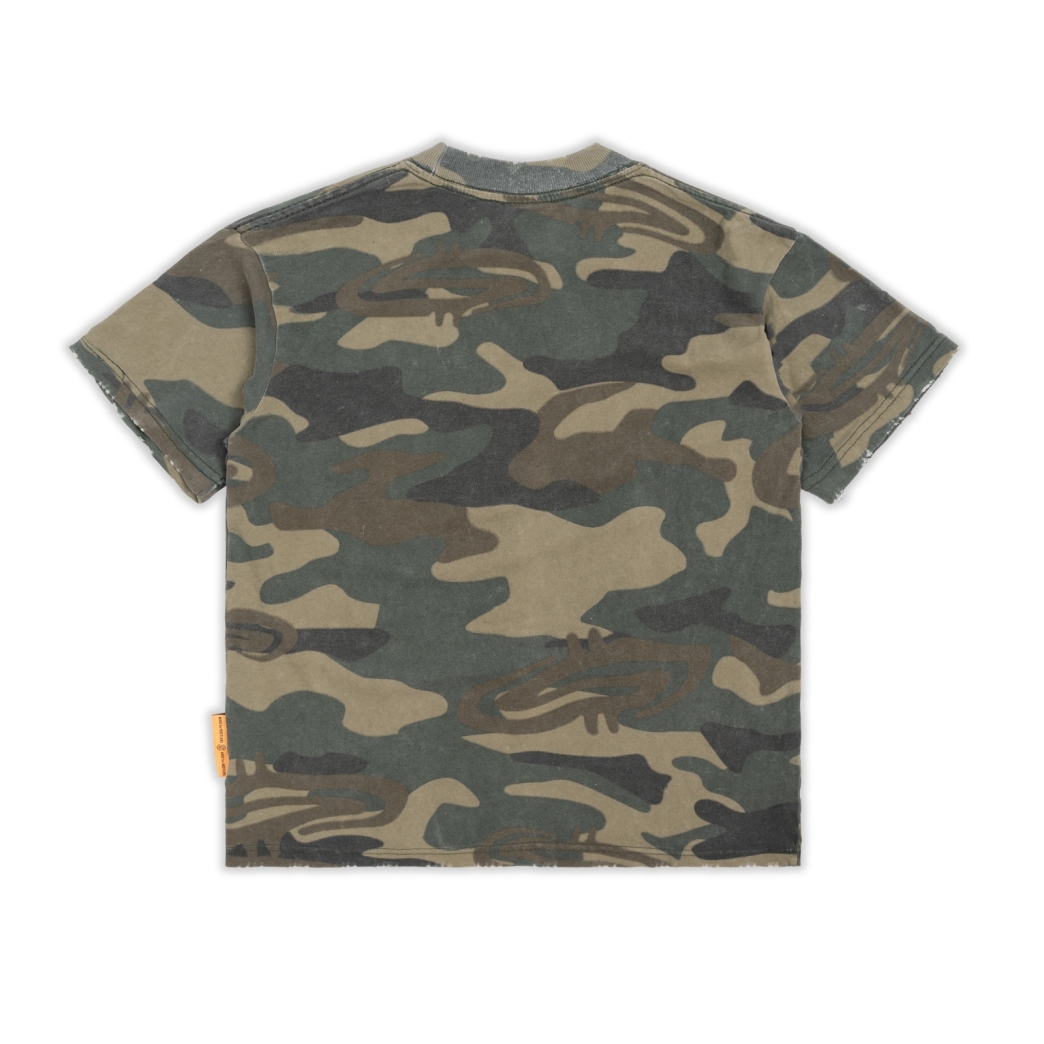 MMNF LION WASHED TEE IN CAMO