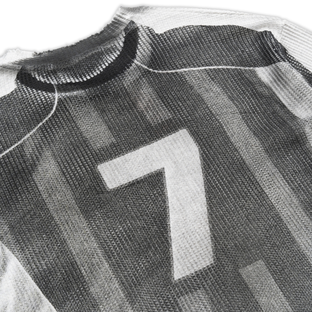 FOOTBALL LONG SLEEVE WAFFLE WASHED TEE