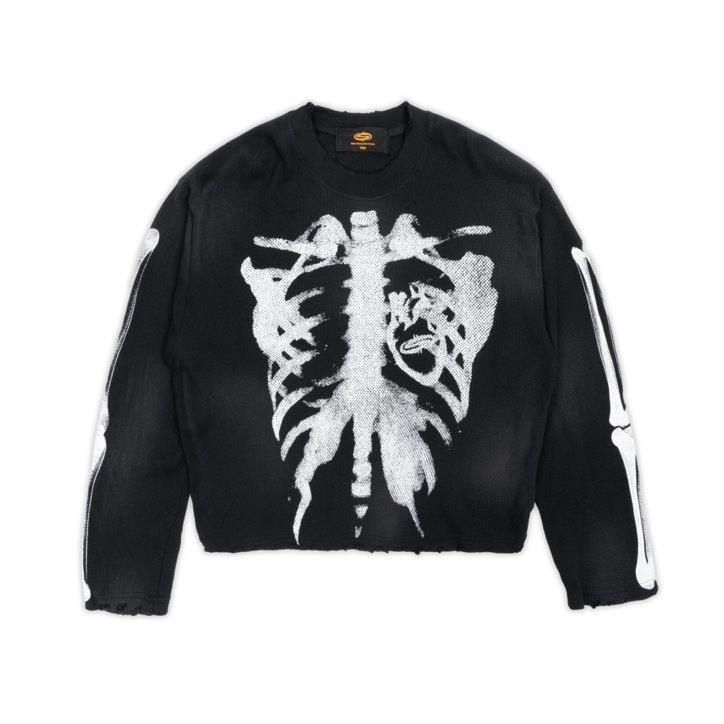 SKELETON WAFFLE WASHED TEE