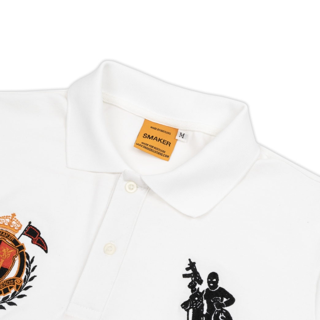 $4L POLO IN WHITE
