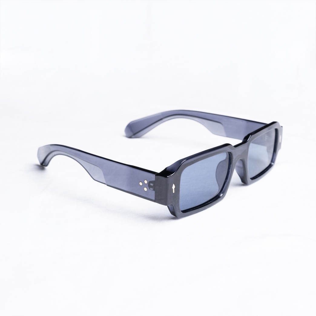 RECTANGULAR SUNGLASSES IN BLUE