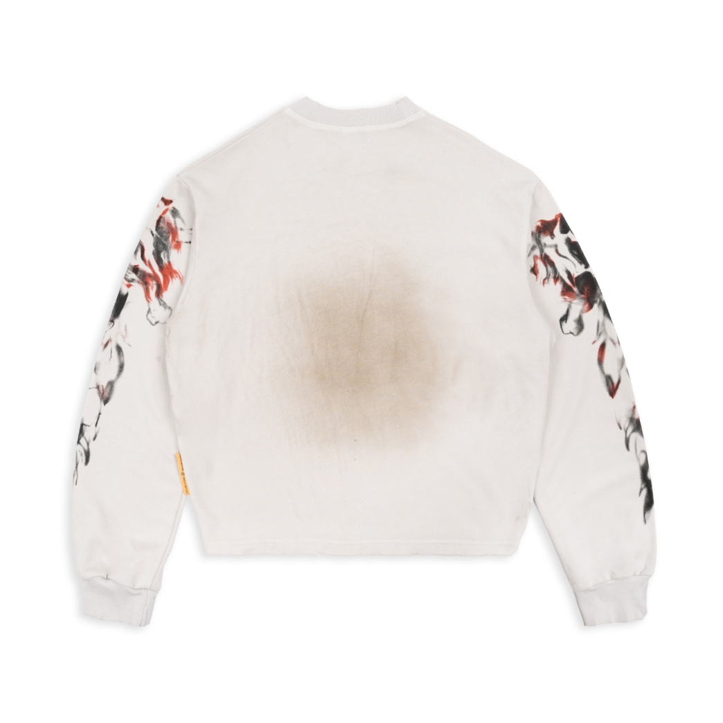 $4L SKULLS SWEATER IN CREAM