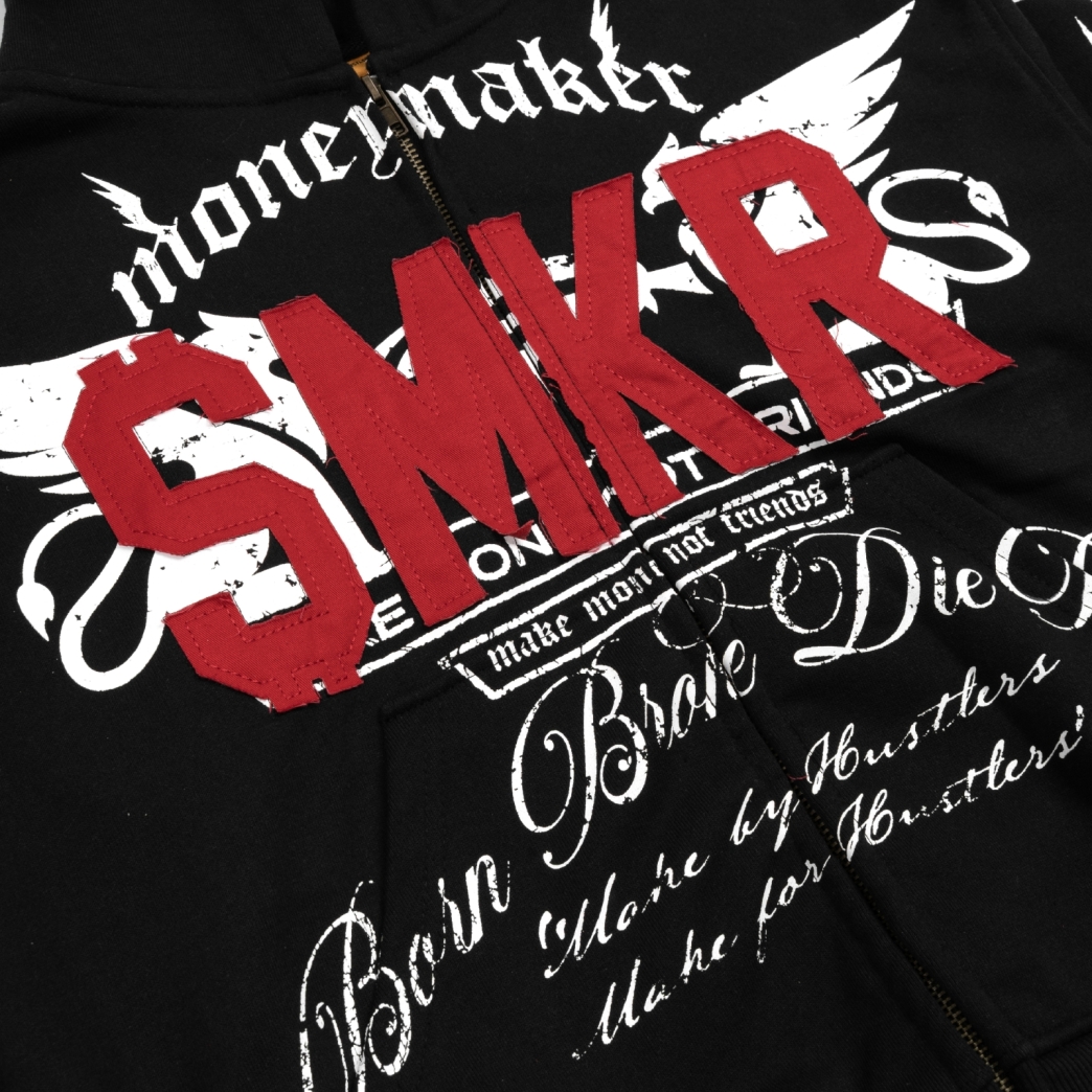 DIE RICH HOODIE IN BLACK