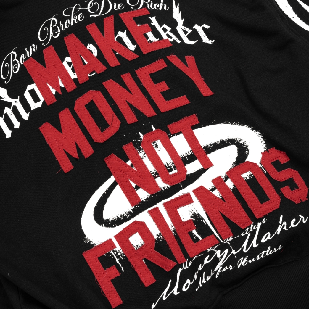 DIE RICH HOODIE IN BLACK