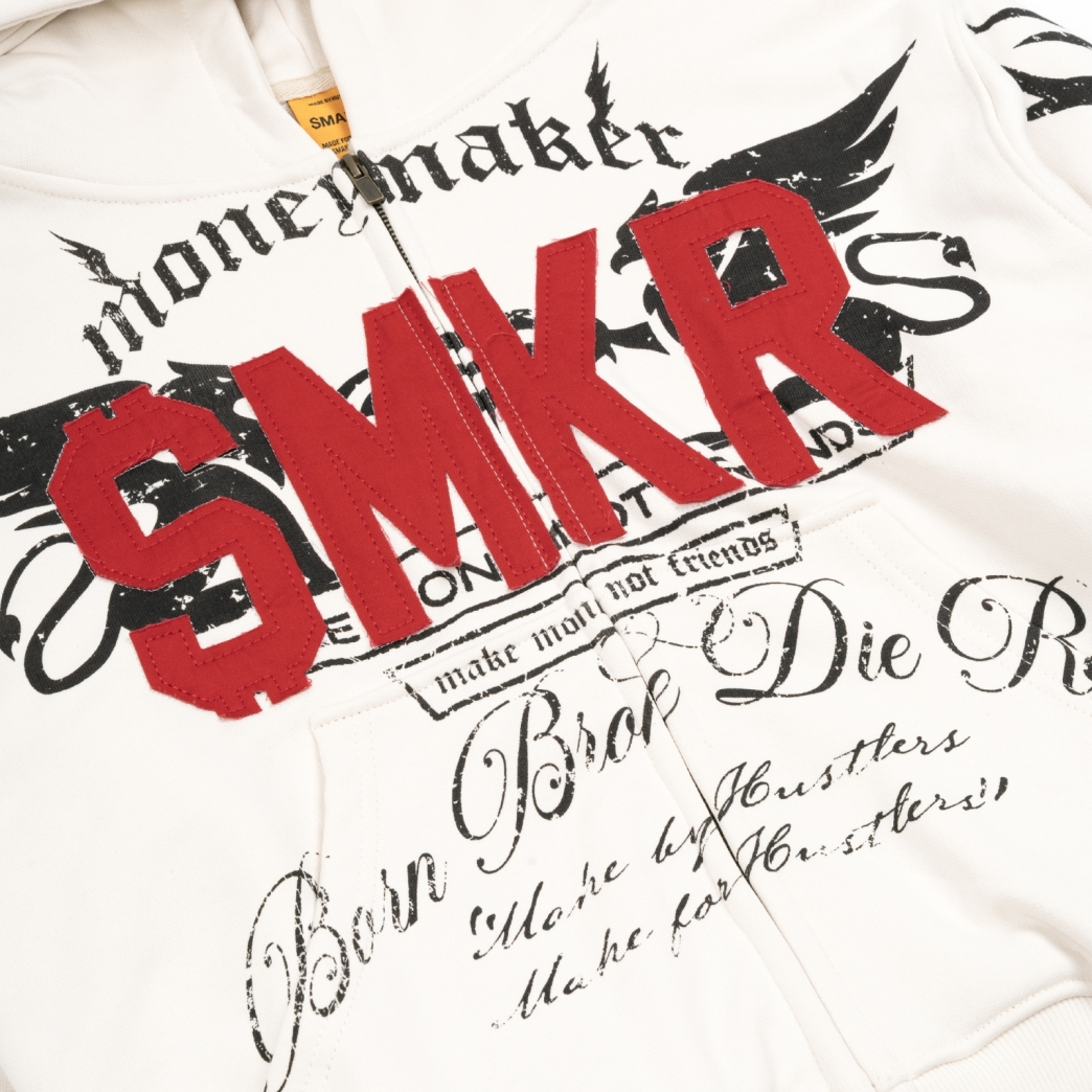 DIE RICH HOODIE IN WHITE