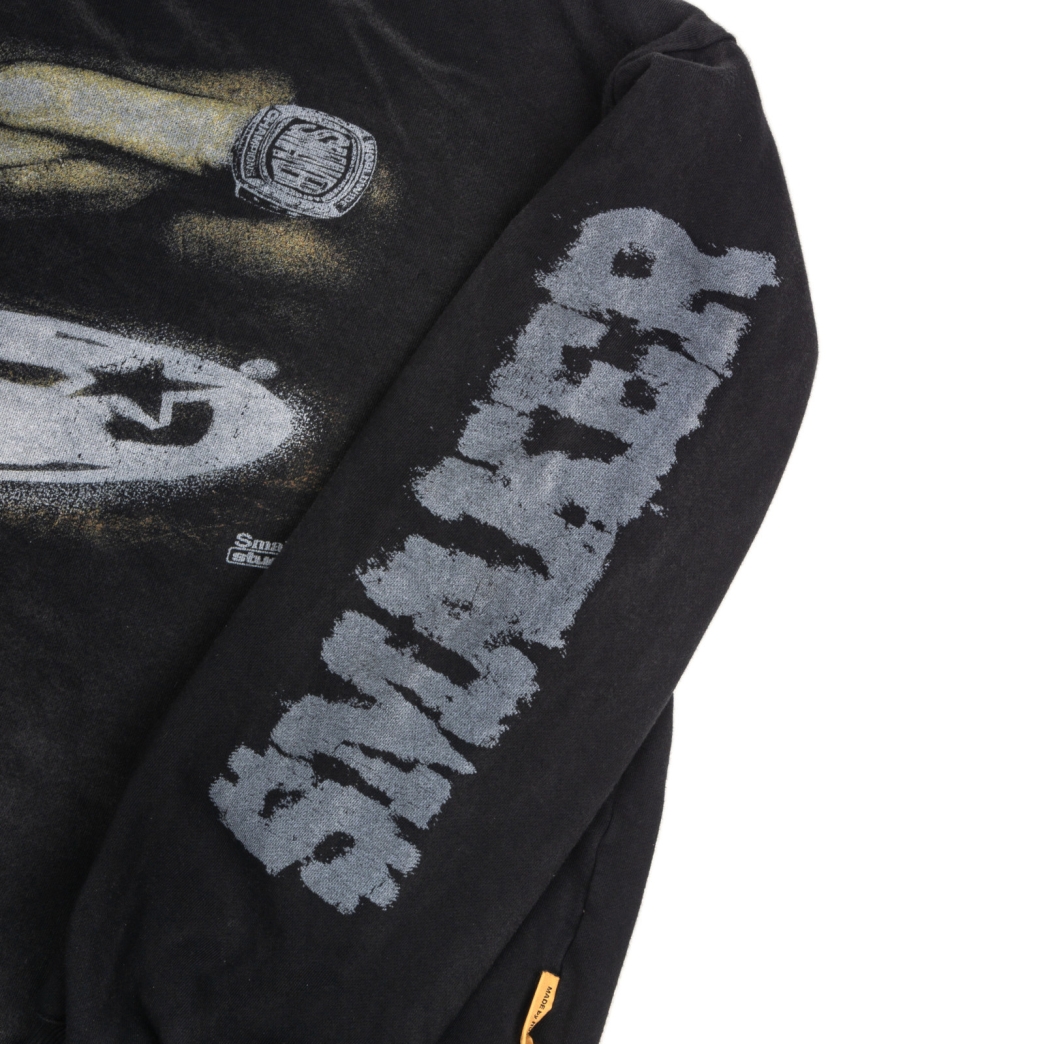 ADDICTED WASHED SWEATER IN BLACK