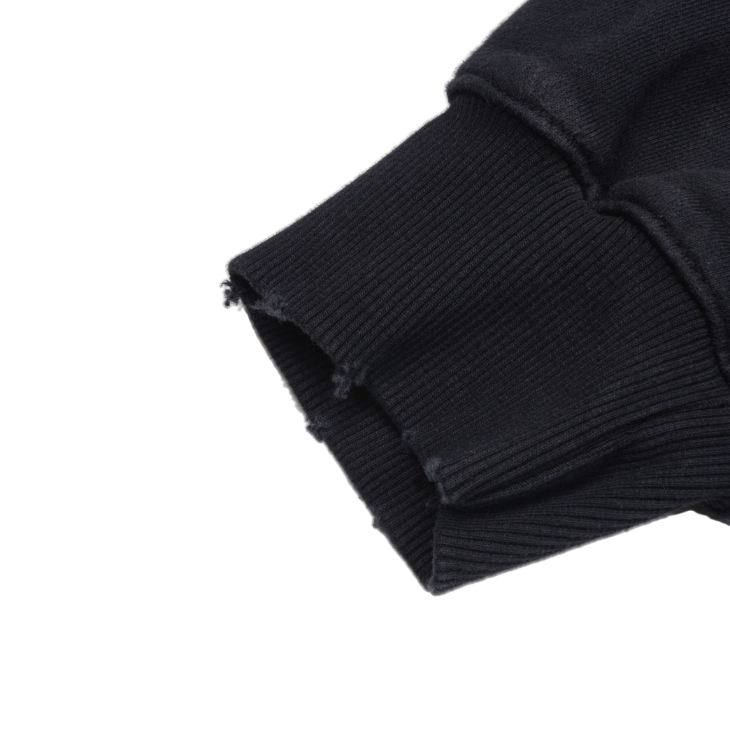 ADDICTED WASHED SWEATER IN BLACK