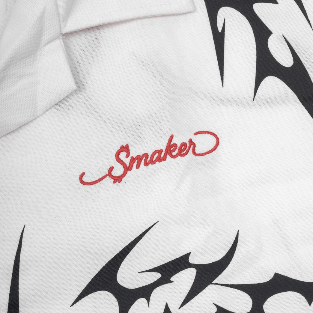 TRIBAL DRAGON SHIRT IN WHITE