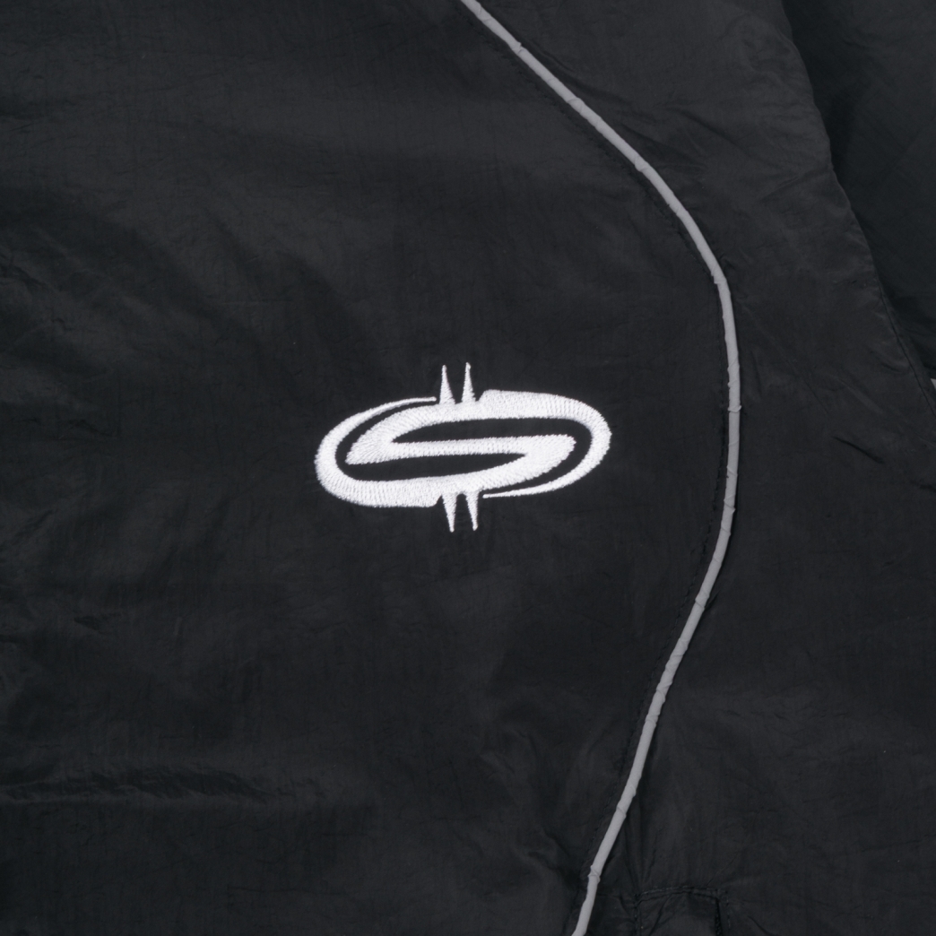 $MAKER NYLON TRACKSUIT JACKET IN BLACK