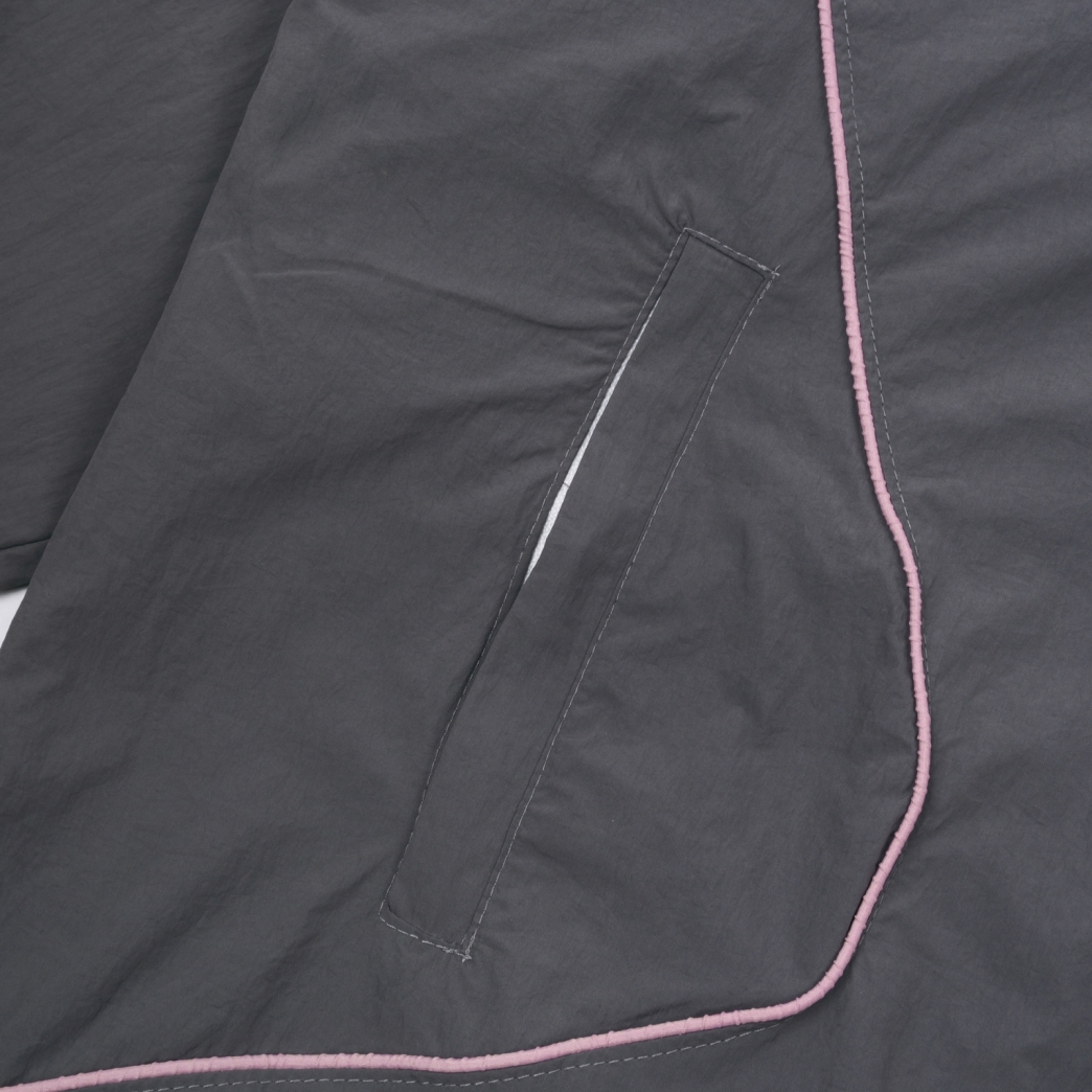 $MAKER NYLON TRACKSUIT JACKET IN GREY