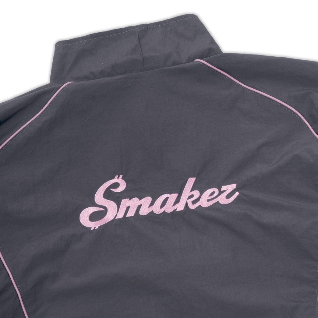 $MAKER NYLON TRACKSUIT JACKET IN GREY