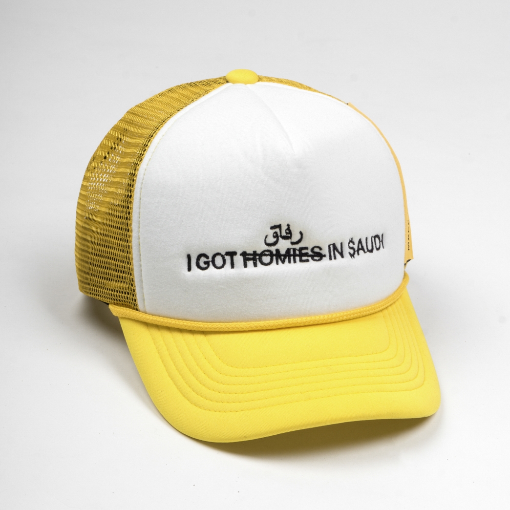 I GOT HOMIES IN SAUDI TRUCK HAT IN YELLOW