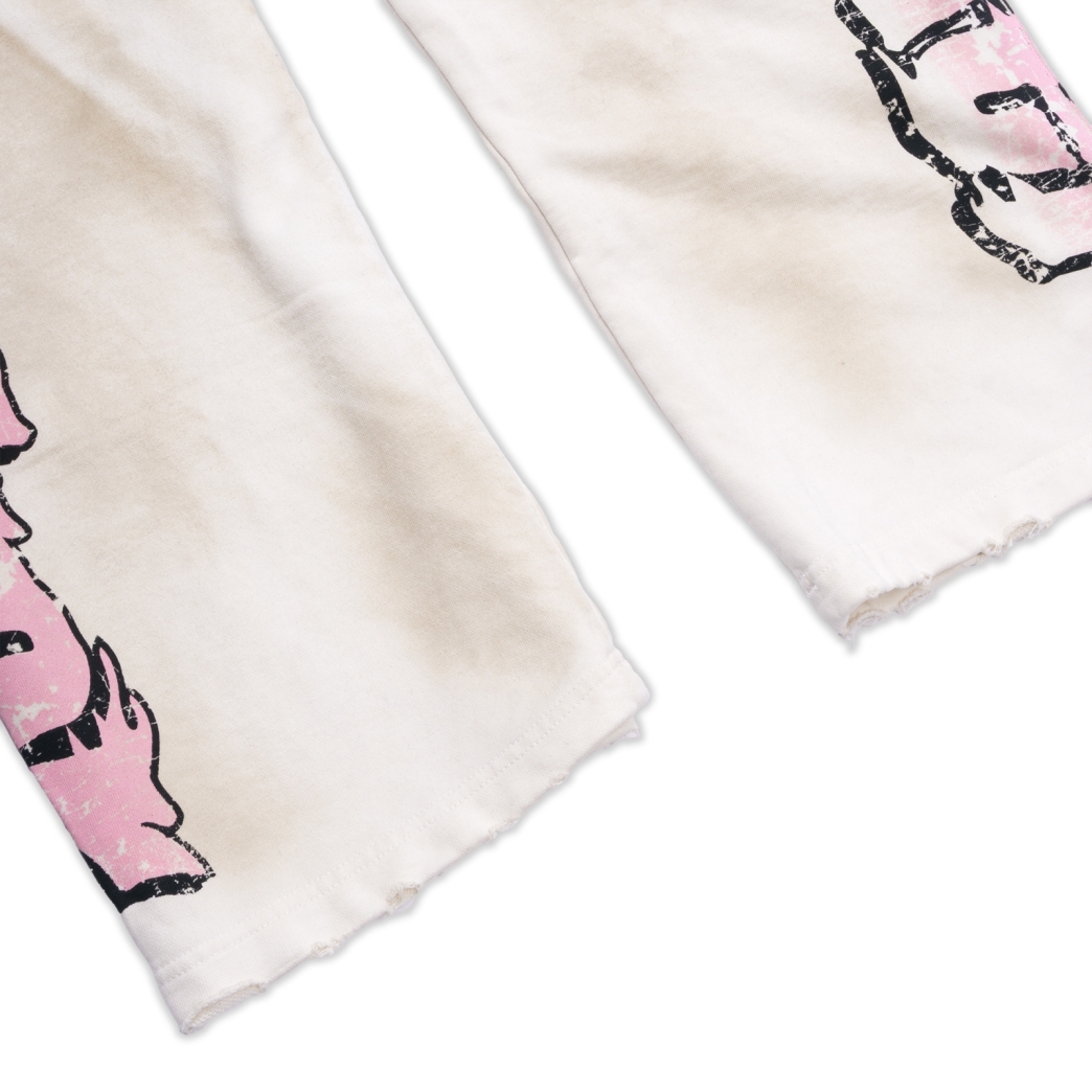 WORLDWIDE WASHED PANTS IN CREAM