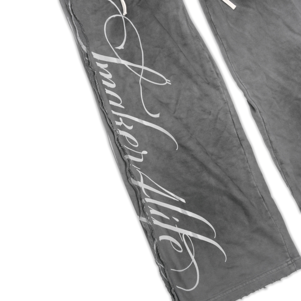 $MAKER4LIFE WASHED PANTS IN GREY