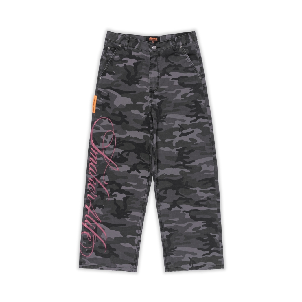 $MAKER4LIFE CAMO PANTS IN GREY