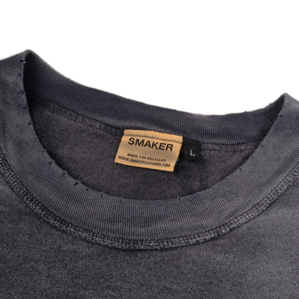 MONEY IN MY MIND WASHED TEE IN GREY