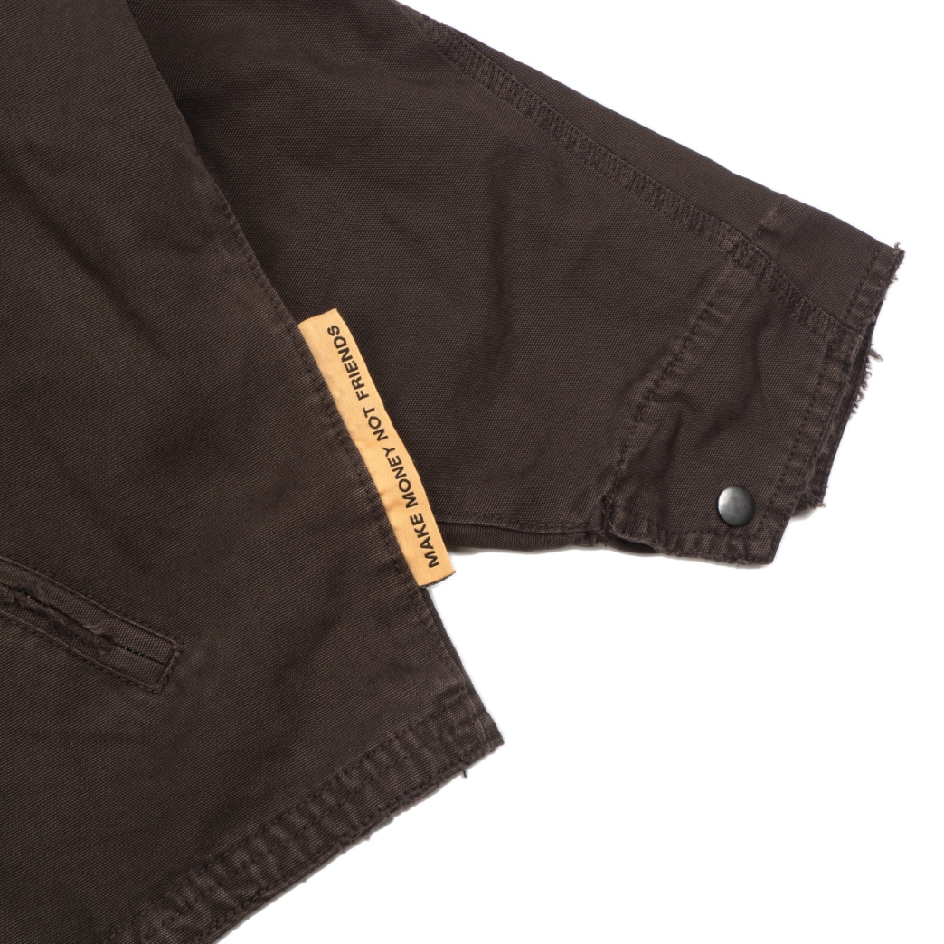 WORKWEAR WASHED JACKET IN DARK BROWN