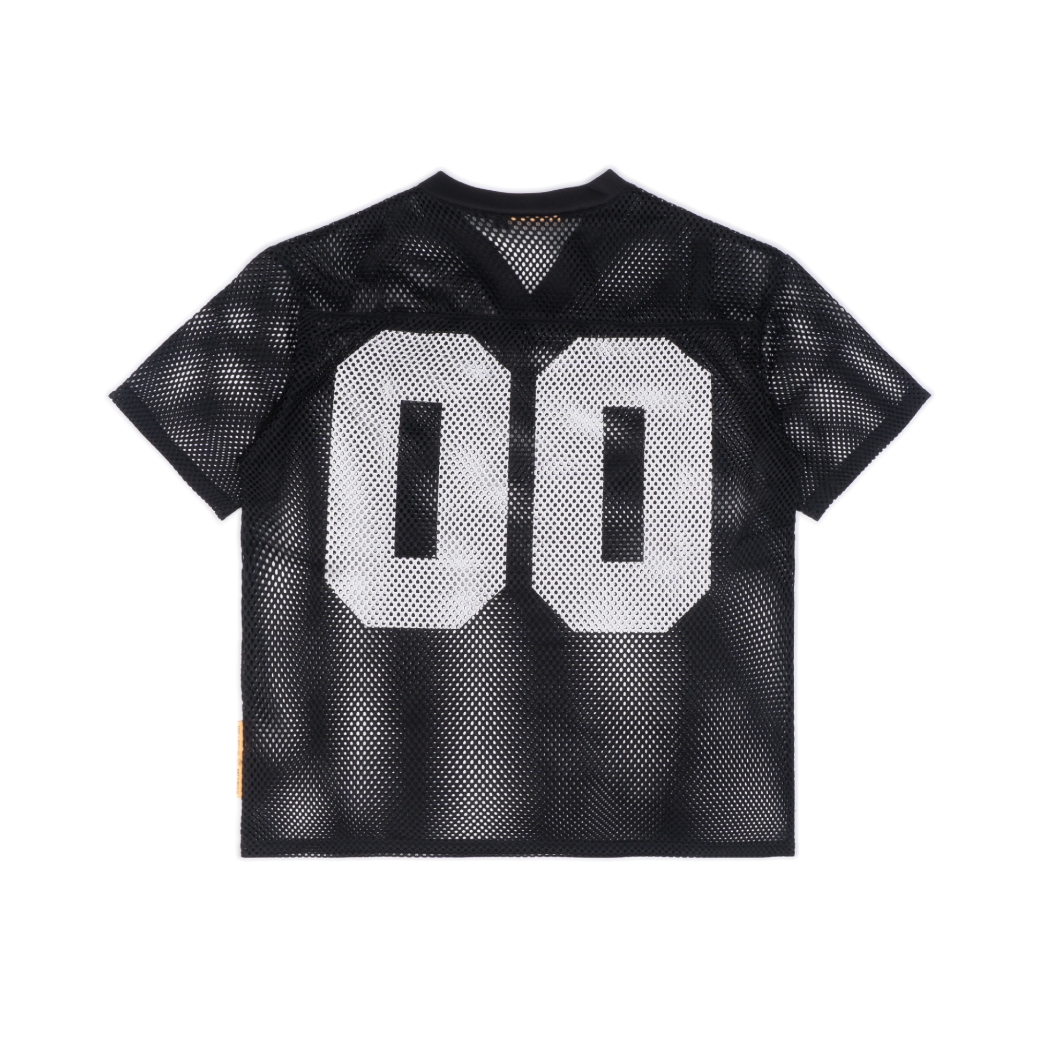 PROPERTY MESH BOXY TEE IN BLACK