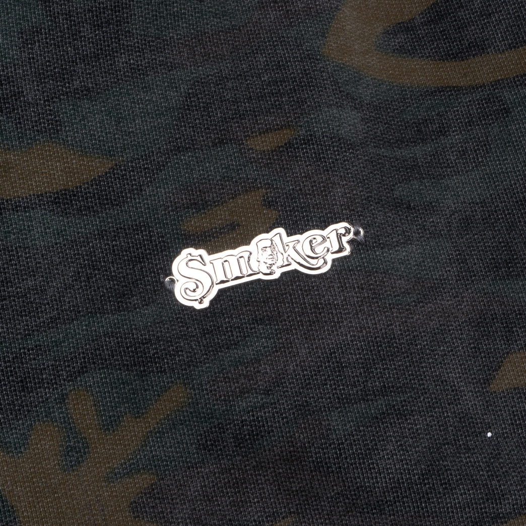 LOGO WASHED HOODIE IN CAMO