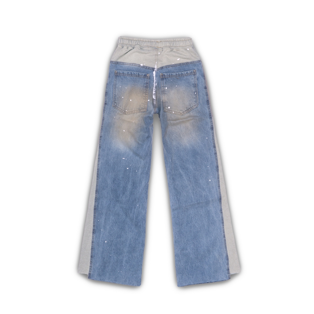 SWEAT PANTS MIX JEANS