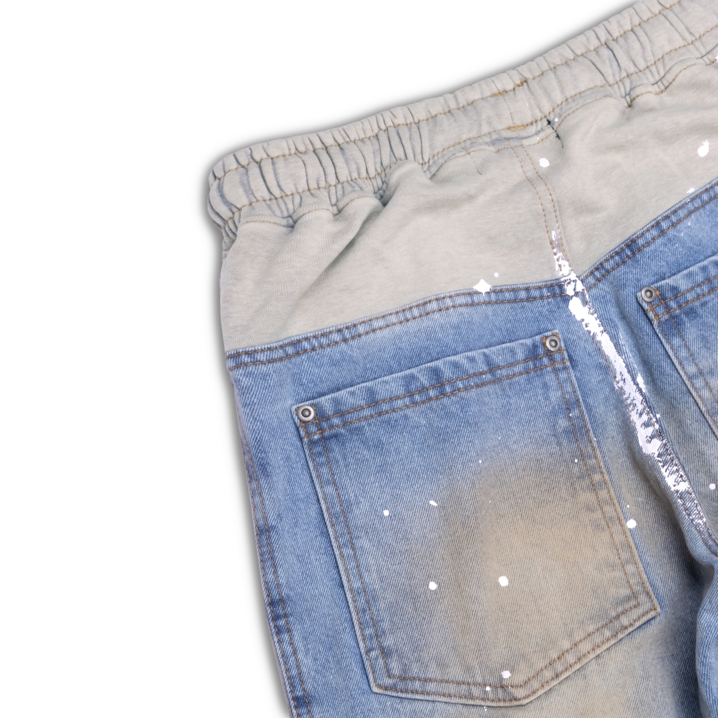 SWEAT PANTS MIX JEANS
