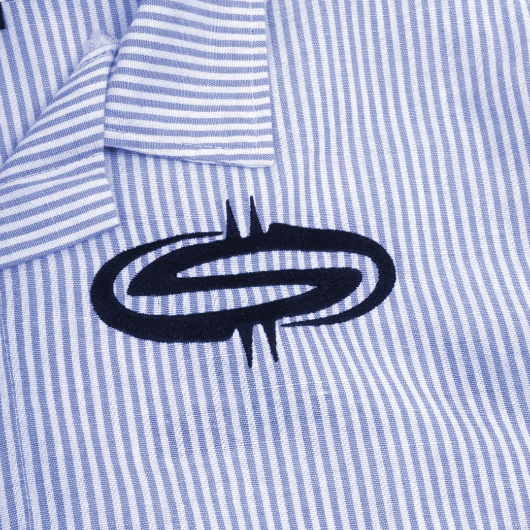 IN SHAWTY WE DONT STRIPE SHIRT IN BLUE