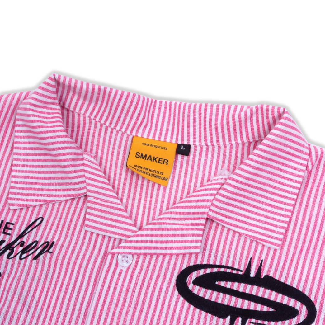 IN SHAWTY WE DONT STRIPE SHIRT IN PINK