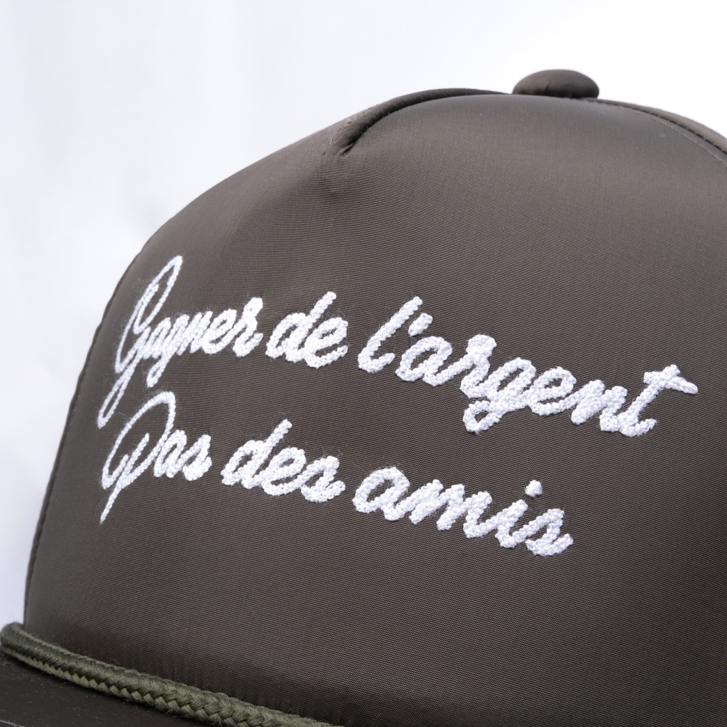 GAGNER DE LARGENT NYLON SNAPBACK IN OLIVE