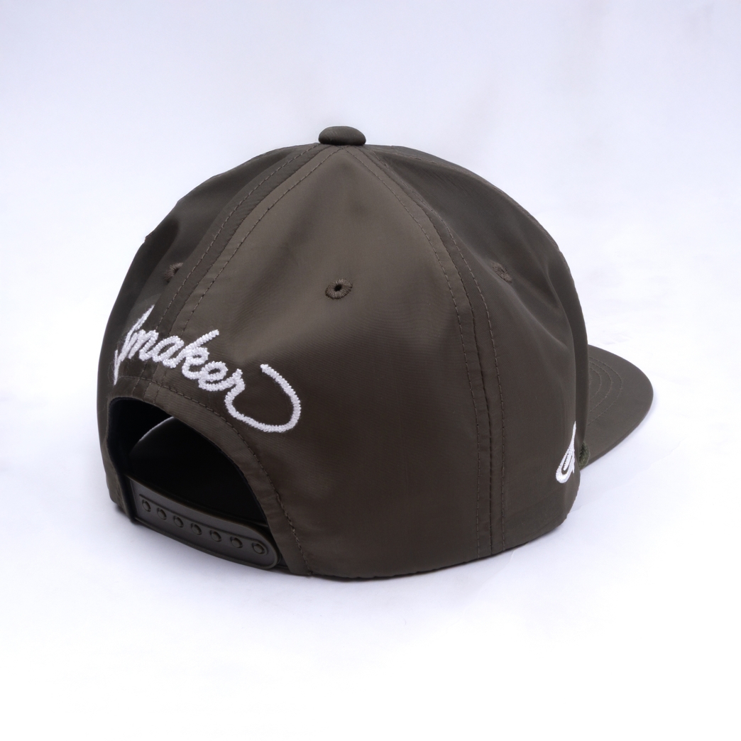 GAGNER DE LARGENT NYLON SNAPBACK IN OLIVE