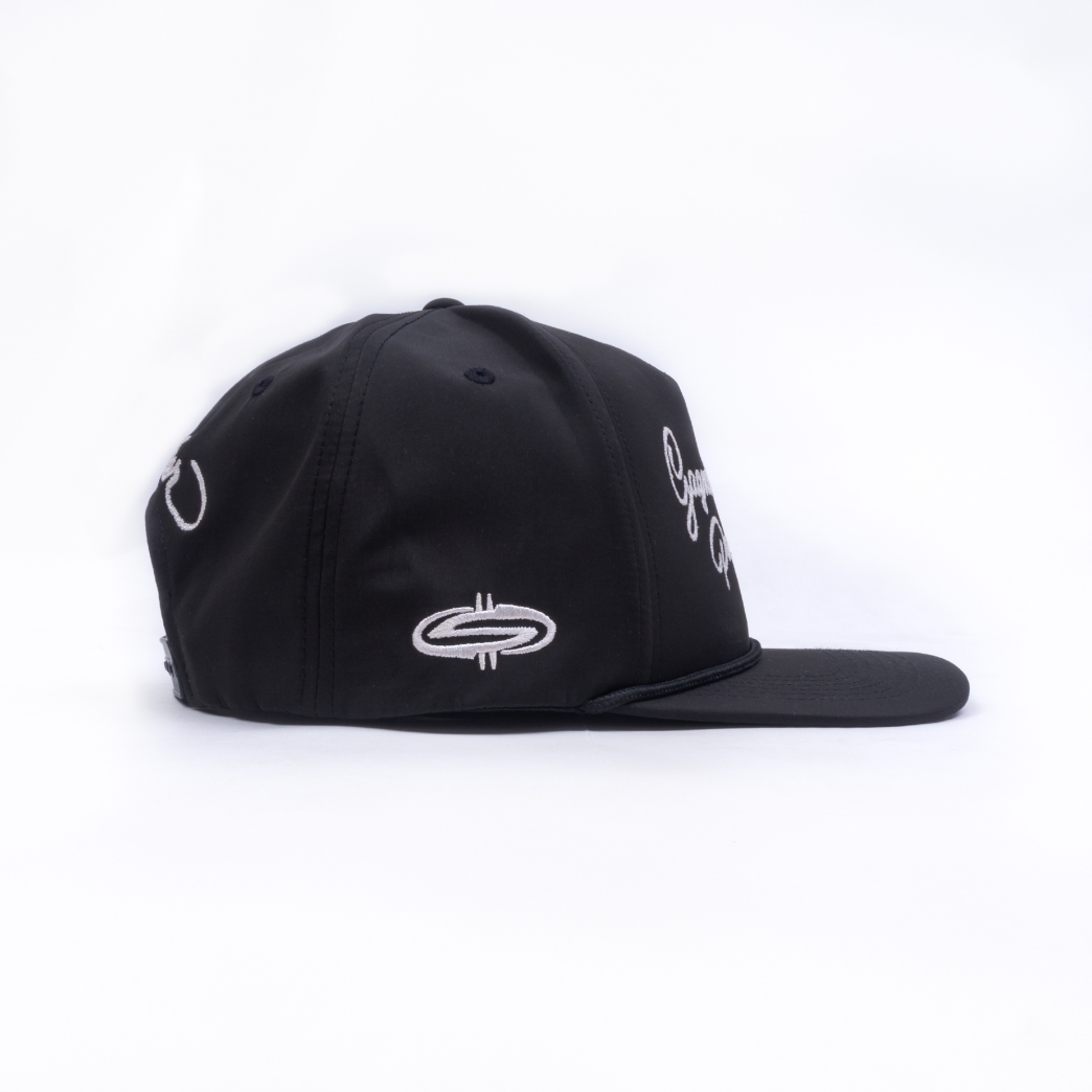 GAGNER DE LARGENT NYLON SNAPBACK IN BLACK