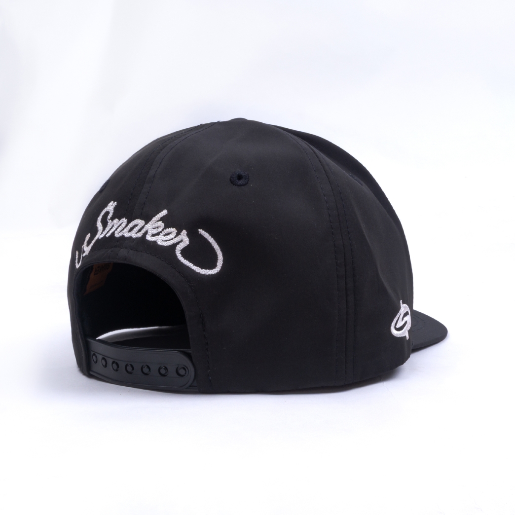 GAGNER DE LARGENT NYLON SNAPBACK IN BLACK