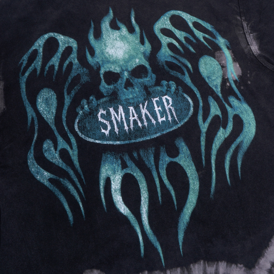 FLAME $MAKER WASHED TEE IN BLACK