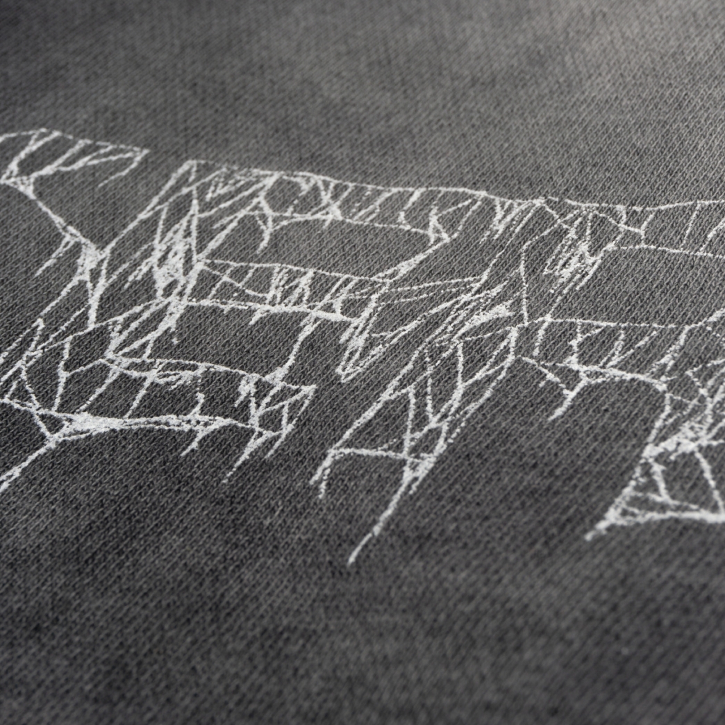 $MAKER WEB DOUBLE ZIPS WASHED HOODIE IN GREY