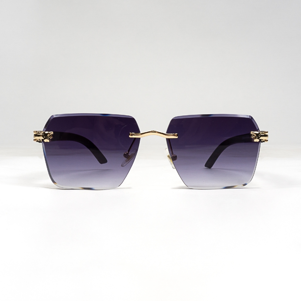 CHEETAH SUNGLASSES IN DARK PURPLE