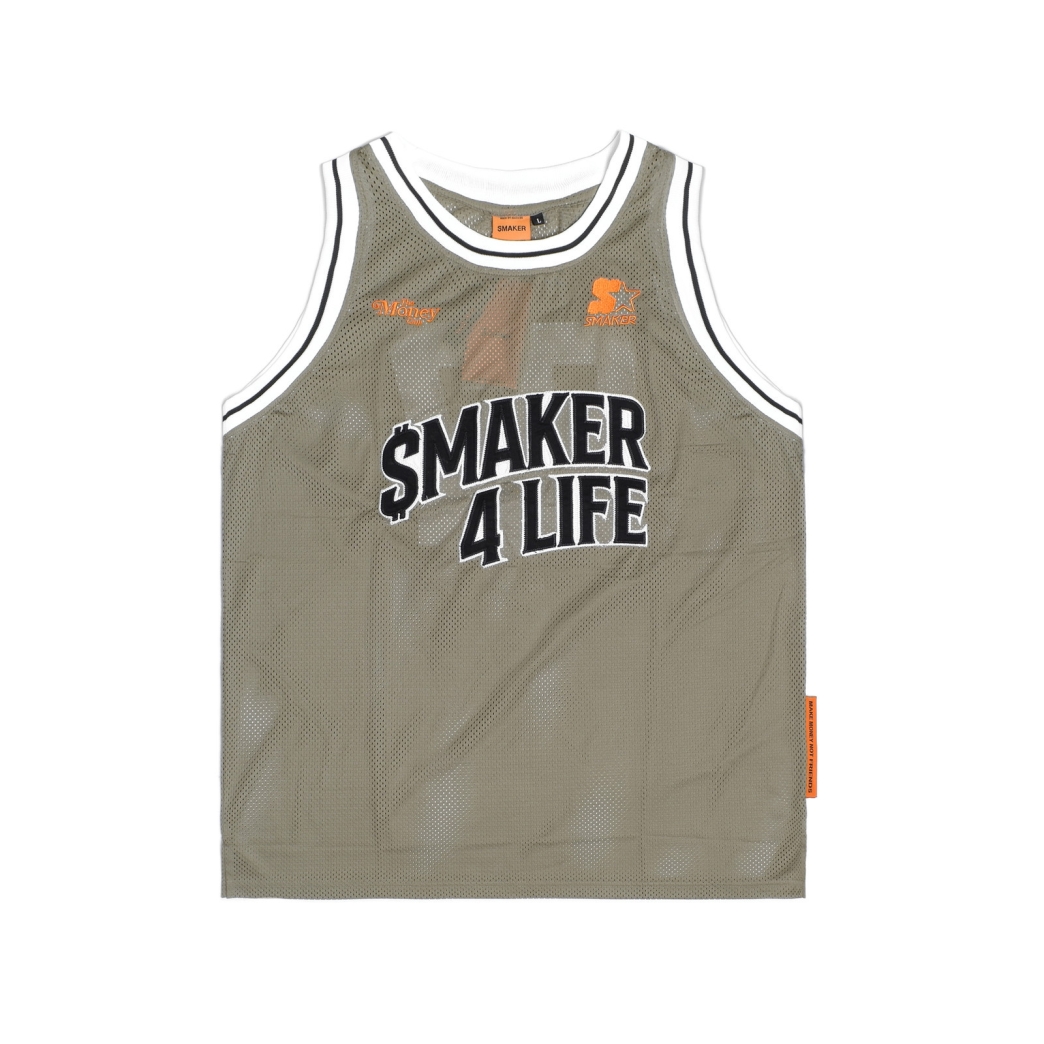 JERSEY BASKETBALL TEE IN OLIVE