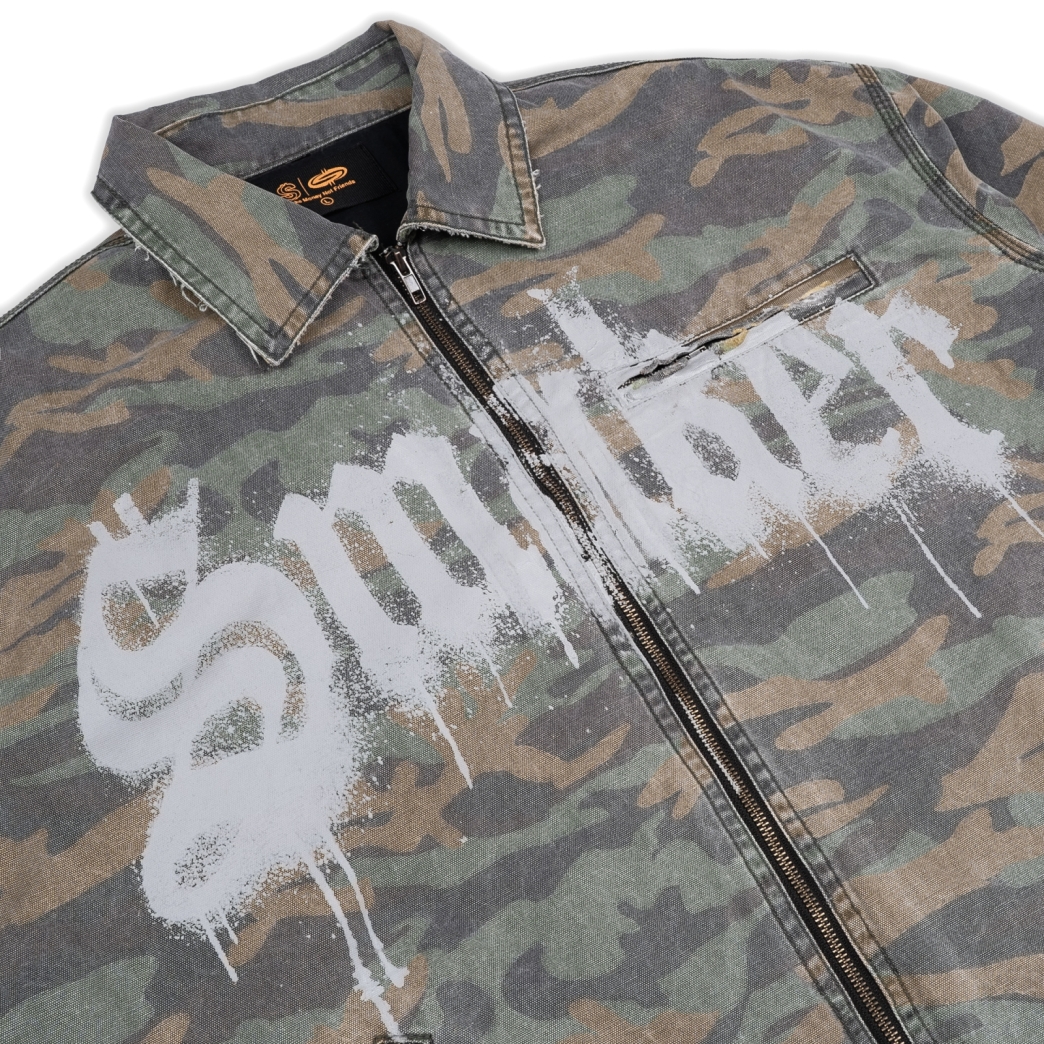 WORKWEAR WASHED JACKET IN CAMO
