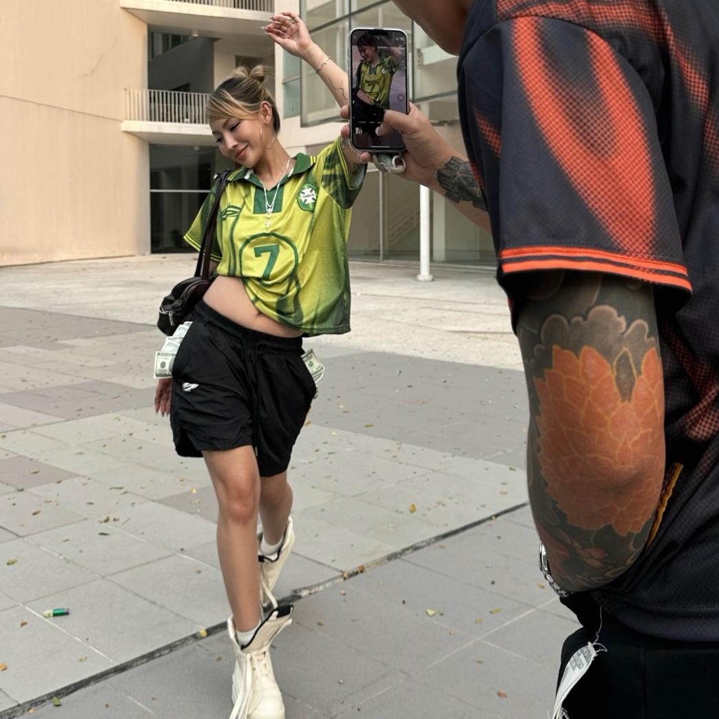 FLAME FOOTBALL JERSEY IN YELLOW