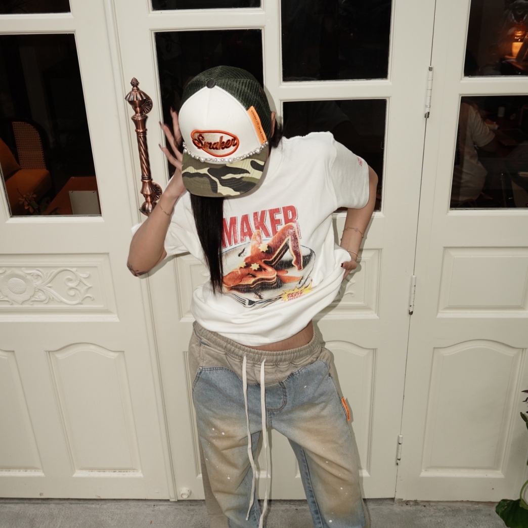 PANCAKE TEE IN WHITE