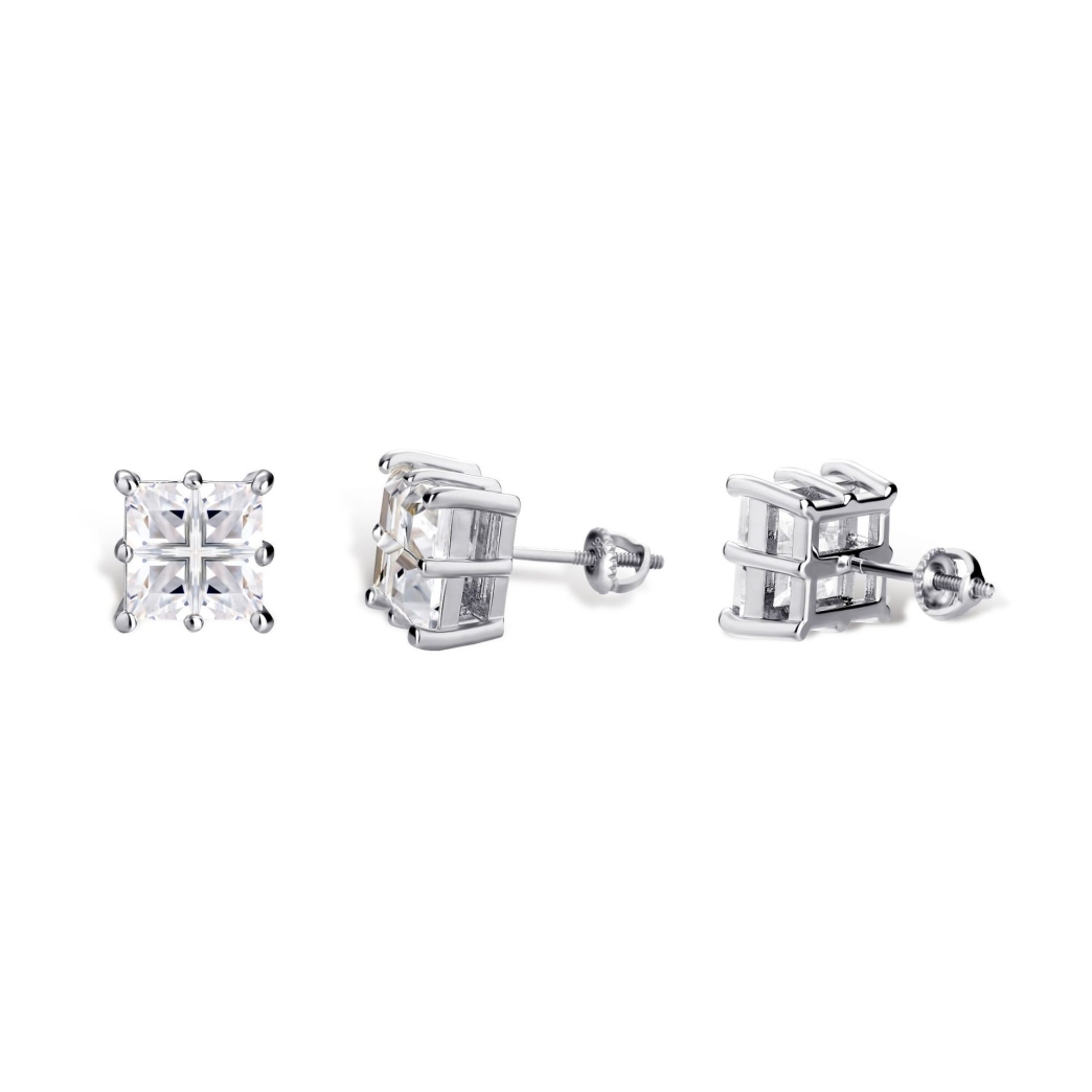 SQUARE DIAMONDS EARRING