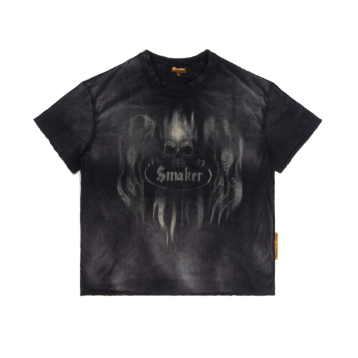 $OE WASHED TEE IN BLACK