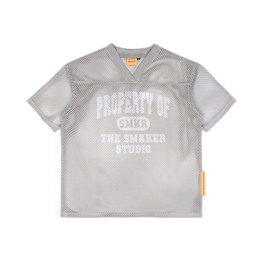 PROPERTY MESH BOXY TEE IN GREY